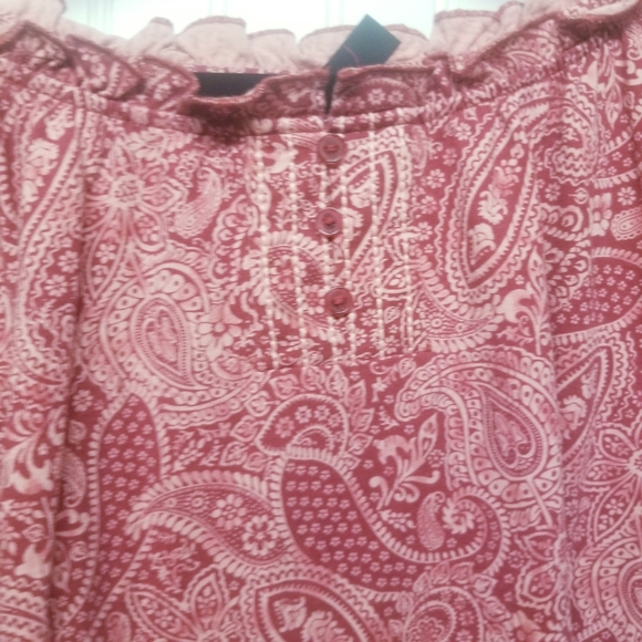 Jason Maxwell Paisley Plus size blouse 2X - Picture 4 of 4